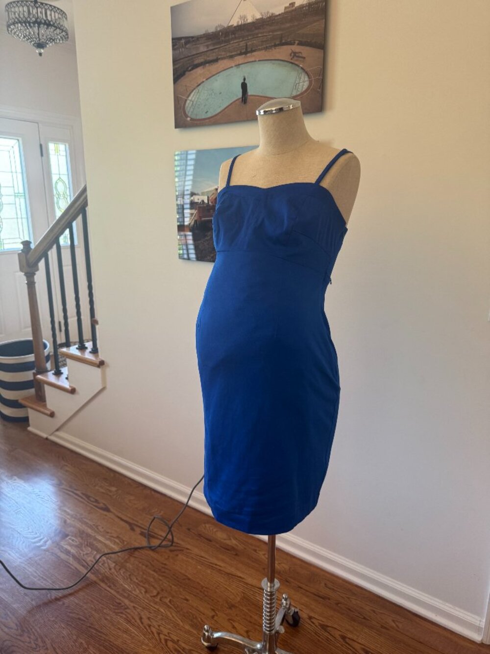 Vibrant Blue Maternity Dress
